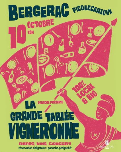 Affiche La grande tablée vigneronne à Bergerac